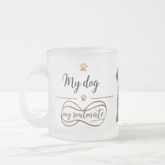 Min Hund, min själkamrat" Frosted Glass Mugg (10 o