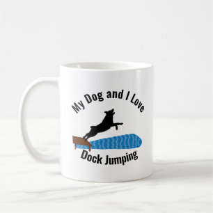 Min Hund och jag Kärlek Dock Jumping Aussie Kaffemugg
