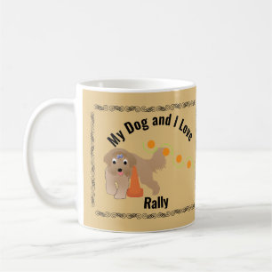 Min Hund och jag Kärlek Rally Beardie Weave Kaffemugg