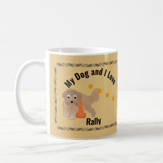 Min Hund och jag Kärlek Rally Beardie Weave Kaffemugg
