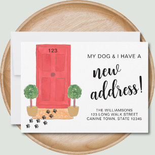 Min Hund och jag Nya adress Flytta-meddelande Meddelande