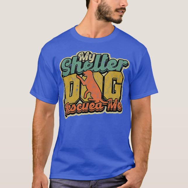 Min hund räddade mig - träning och skydd t shirt (Framsida)