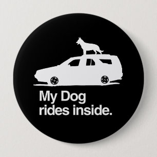 Min hund rider insida - .png knapp