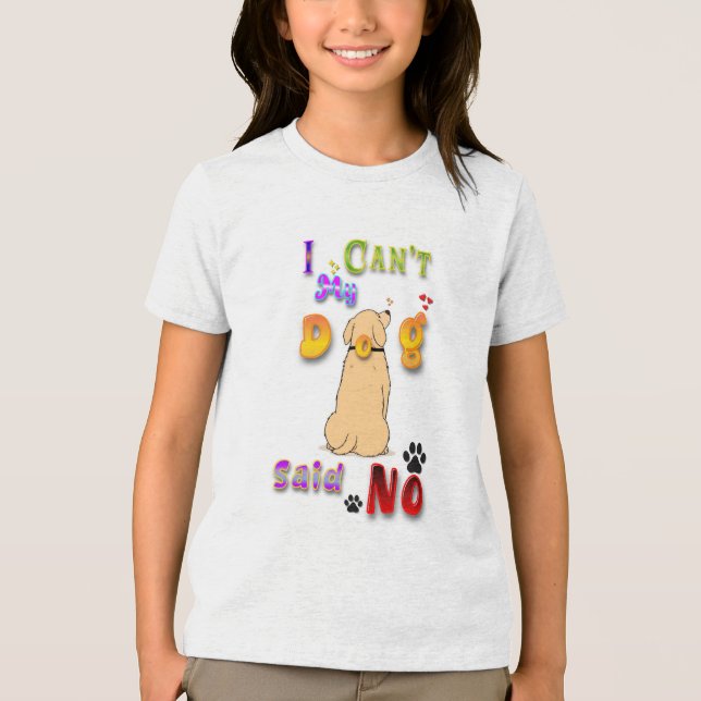 Min Hund sa nej T Shirt (Framsida)