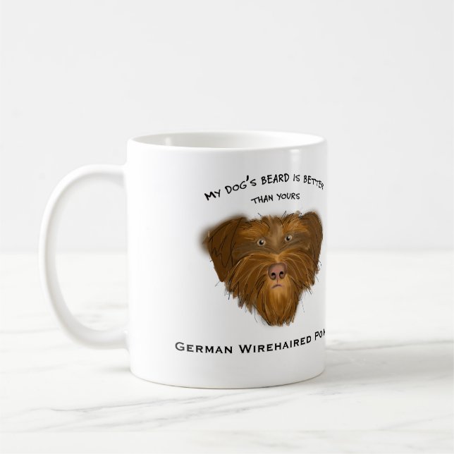 Min hund skäggmugg kaffemugg (Vänster)