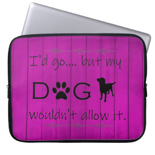 Min Hund skulle inte tillåta det Laptop sleeve - L