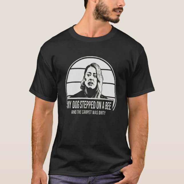 Min Hund styrde på ett bi T Shirt (Framsida)