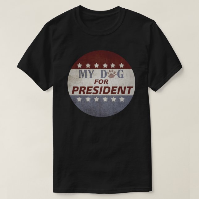 MIN HUND TILL PRESIDENT Classic T-Shirt (Design framsida)