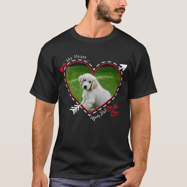 Min Hund Tshirt, Anpassningsbar Älskare Pet Photo  T Shirt (Framsida)
