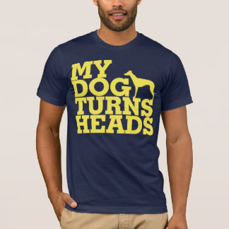 Min hund vänder huvudvinthunden tee shirt