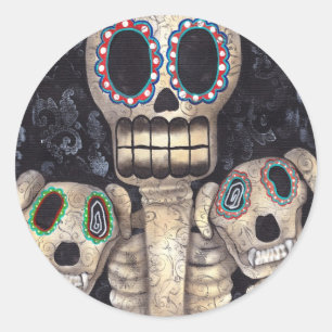 Min Hundar och jag Sticker Runt Klistermärke