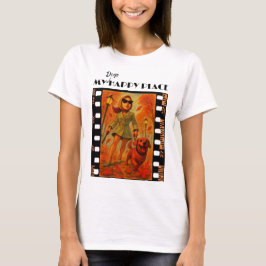 Min hunds lyckliga plats (höst) t shirt