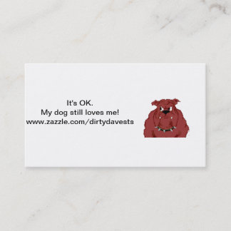 Min hundstillbild älskar mig visitkortar visitkort