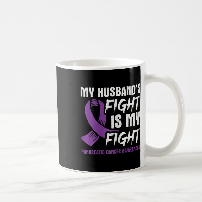 Min Husbyds kamp är min kamp mot pankreascancer A Kaffemugg (Höger)