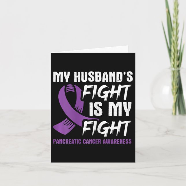 Min Husbyds kamp är min kamp mot pankreascancer A Kort (Framsida)
