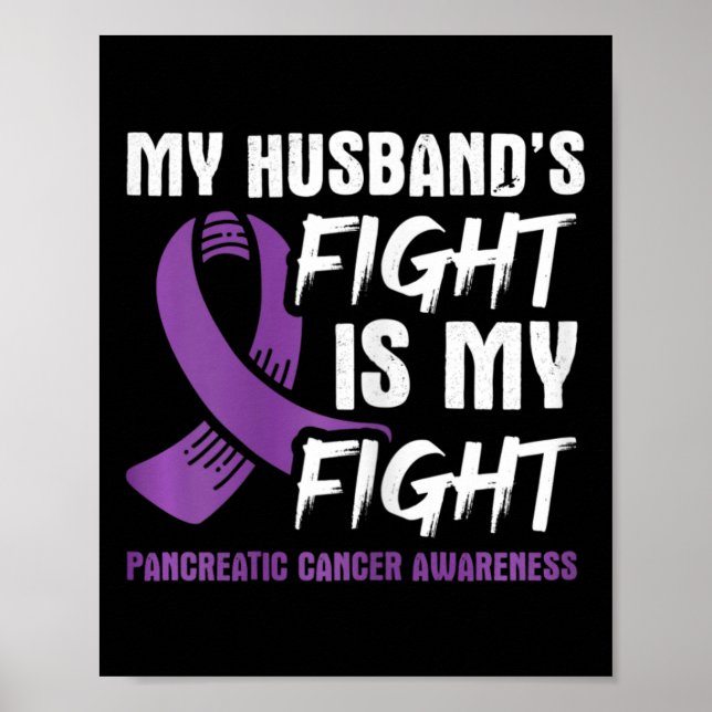 Min Husbyds kamp är min kamp mot pankreascancer A Poster (Framsidan)