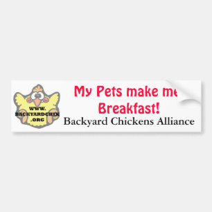 Min husdjur gör mig att frukostera! Bildekal