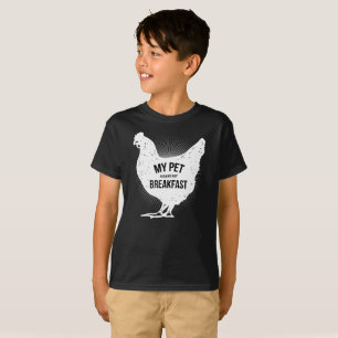 Min husdjur gör mig att frukostera den roliga feg t shirt