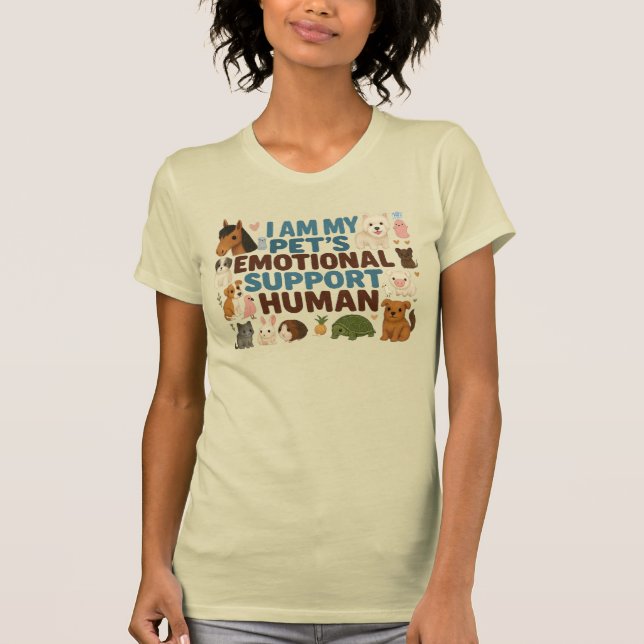 Min husdjurs emotionella stödperson t shirt (Framsida)