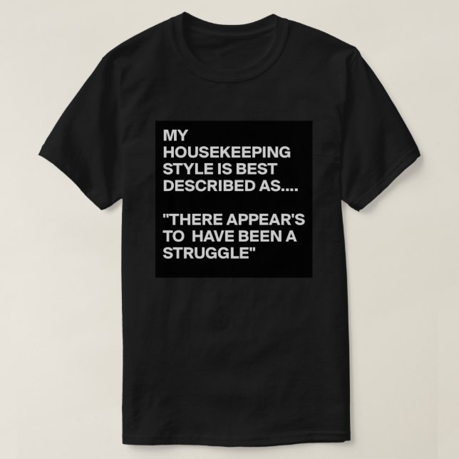 Min hushållning stil beskrivs bäst som tee shirt (Design framsida)