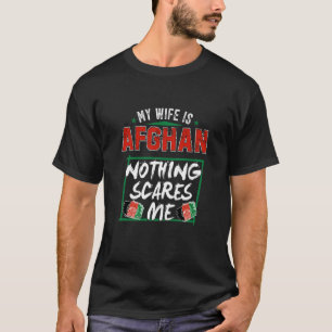 Min hustru är afghansk Flagga för arv T Shirt