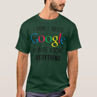 Min hustru känner till allt lustigt Make Pappa Gro T Shirt