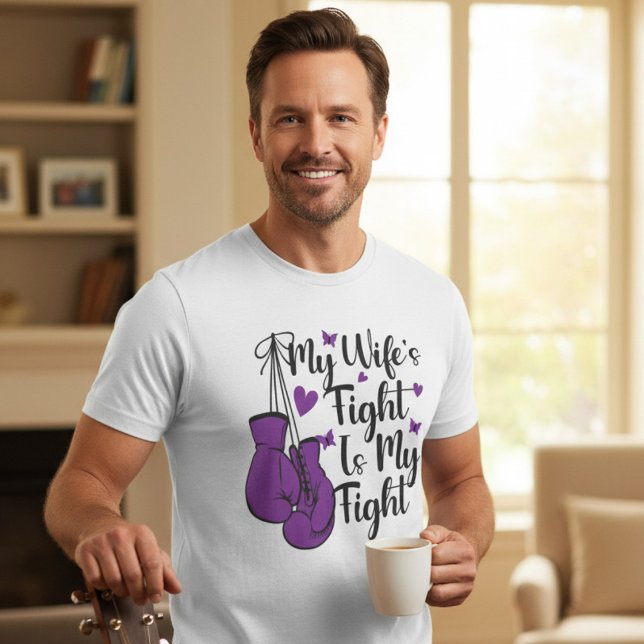 Min hustrus kamp är min kamp Epilepsi T Shirt (Skapare uppladdad)
