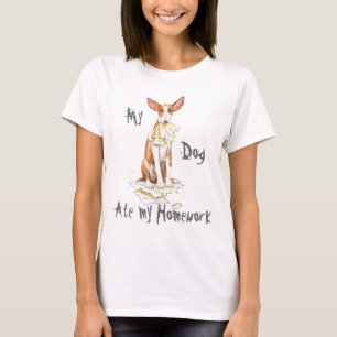 Min Ibizan Hound Ate Min hemläxa T-shirt