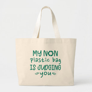 Min icke-plastbag dömer dig jumbo tygkasse