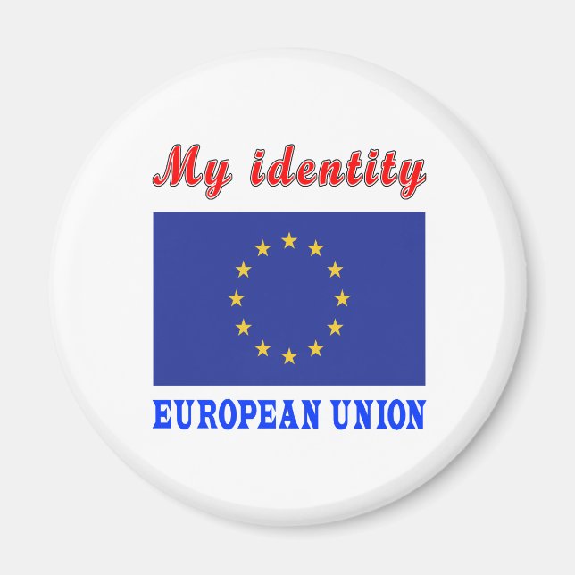 Min identitet i Europeiska unionen Magnet (Framsidan)