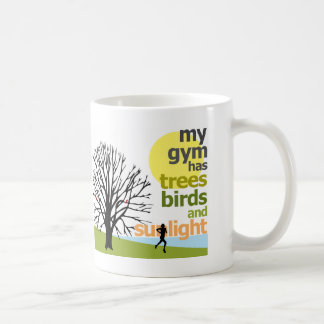 Min idrottshall har träd kaffemugg