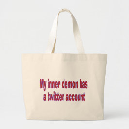 Min inre demon stora tote bag jumbo tygkasse