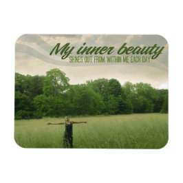 "Min inre skönhet" Motiveringsbekräftelse flexibel Magnet