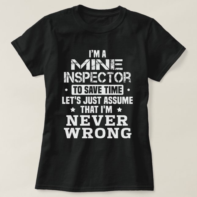 Min inspektör t shirt (Design framsida)