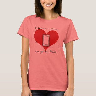 Min iPhonepojkvän T-shirt