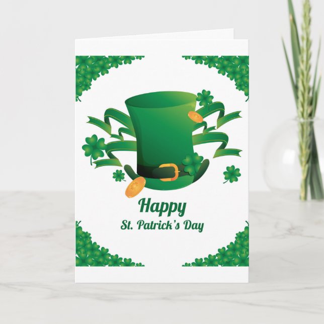 Min irländska bön.. St. Patrick-Day Card Kort (Framsida)