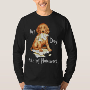 Min irländska Setter åt min läxa T Shirt