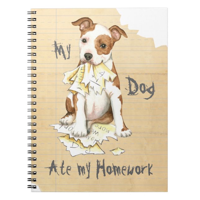 Min IT-personal Ate My Homwork Anteckningsbok Med Spiral (Framsidan)