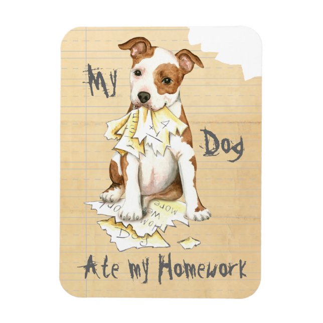 Min IT-personal Ate My Homwork Magnet (Vertikal)