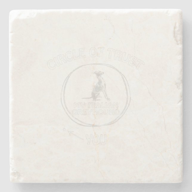 Min italienska greyhound är Rolig hund. Stenunderlägg (Framsidan)