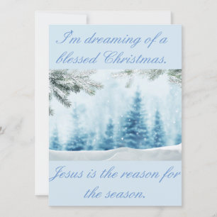 Min Jesus är orsaken till årstiden Julkort