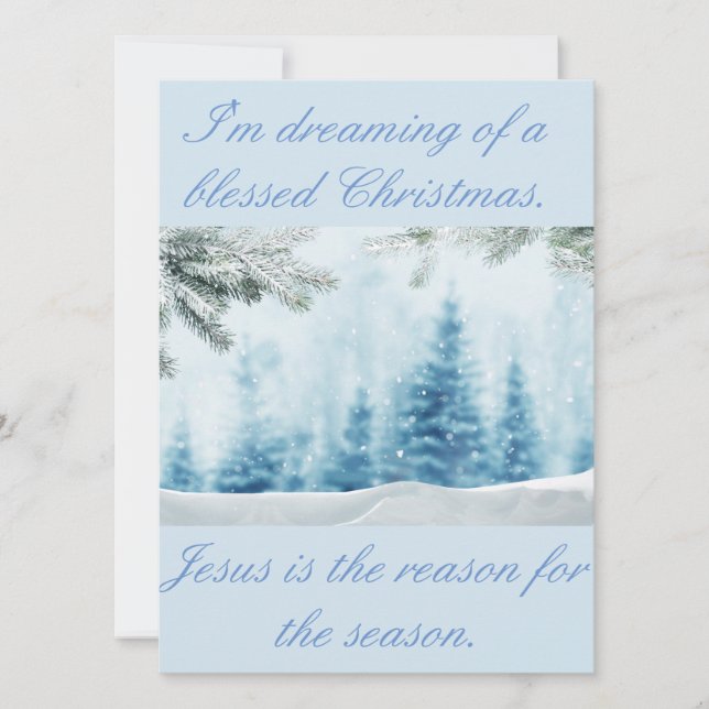 Min Jesus är orsaken till säsongen Julkort (Framsida)