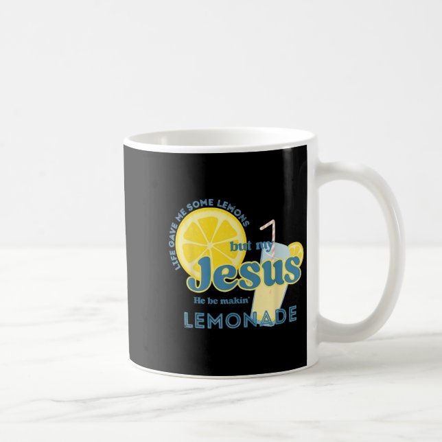 Min Jesus gör Lemonade Christian Funny Faith Kaffemugg (Höger)