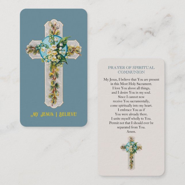 Min Jesus, jag tror på Andlig-kortet Tilläggskort (Fram/baksida)