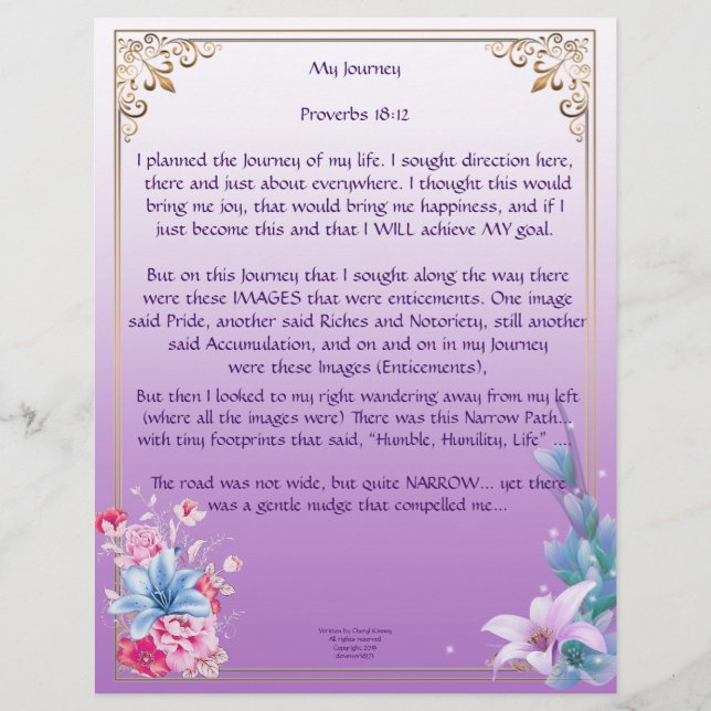 Min Journey-Personlig Papper (Framsida)