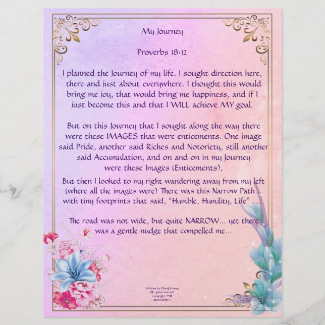 Min Journey-Personlig Papper (Framsida)