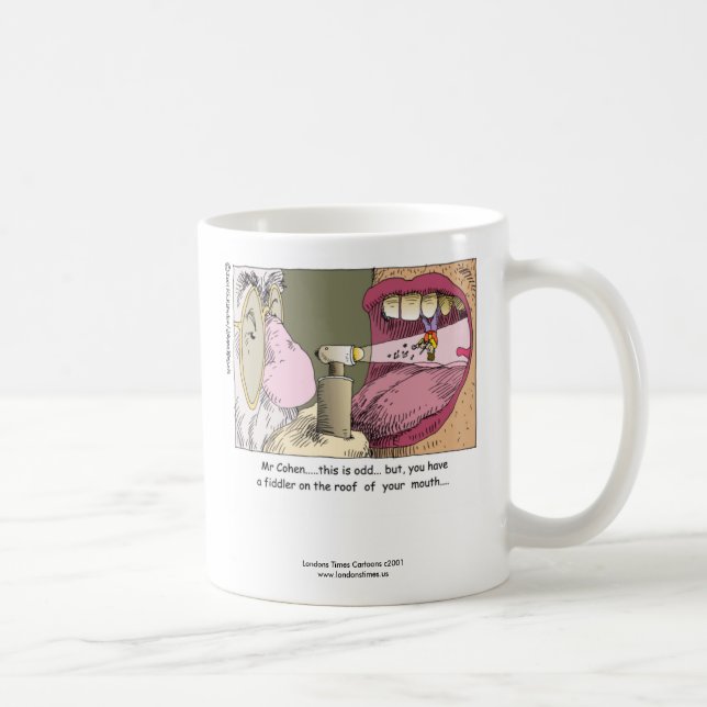 Min judiska tandläkare Rolig kaffemugg (Höger)