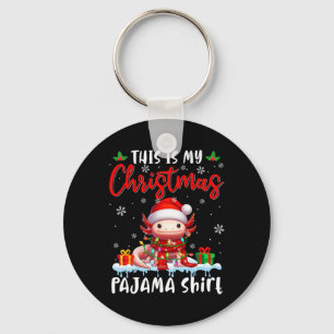 Min jul Pajama Santa Axolotl Animals Julafton Lig Nyckelring