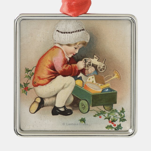 Min jul WishKid observera leksaker Julgransprydnad Metall (Framsidan)