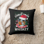 Min julanda är Whiskey Ugly Sweater Julafton P Kudde<br><div class="desc">Min julanda är Whiskey Ugly Sweater Julafton Pajamas</div>